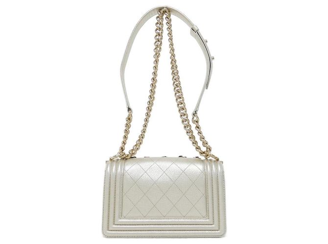 Borsa a tracolla Chanel Boy Line 67085 D'oro - vista 2