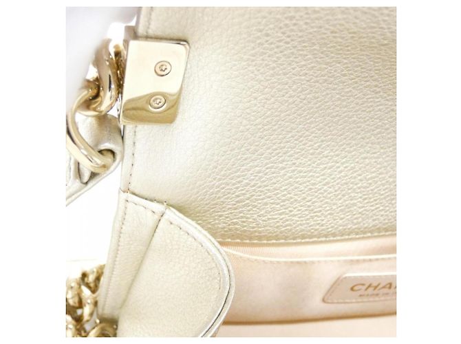 Borsa a tracolla Chanel Boy Line 67085 D'oro - vista 7