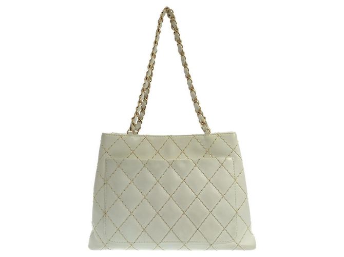 Sac à main Chanel Wild Stitch Line Blanc - vue 2
