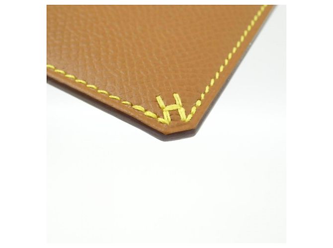Hermès Hermes H Sellier Verso 083602CA Card Case Dorado - vista 2