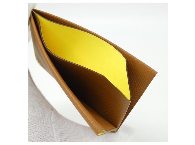 Hermès Hermes H Sellier Verso 083602CA Card Case Dorado - vista 3