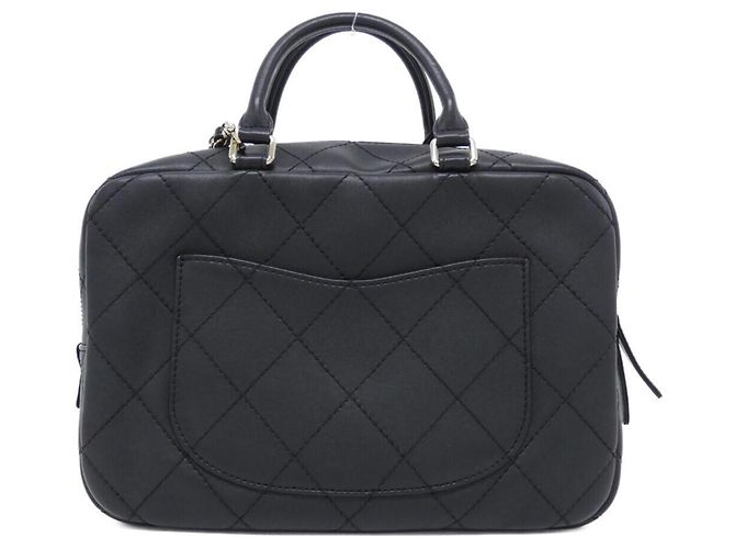 Borsa Chanel in pelle di vitello nera Nero - vista 2