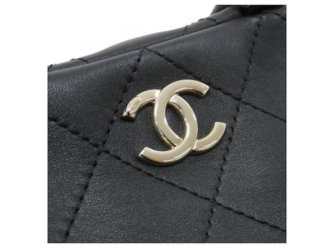 Borsa Chanel in pelle di vitello nera Nero - vista 5