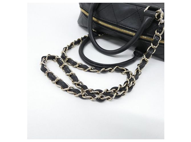 Borsa Chanel in pelle di vitello nera Nero - vista 7