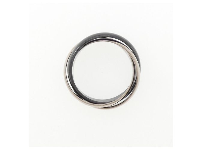 Anello Cartier Trinity Band Nero e Bianco - vista 2