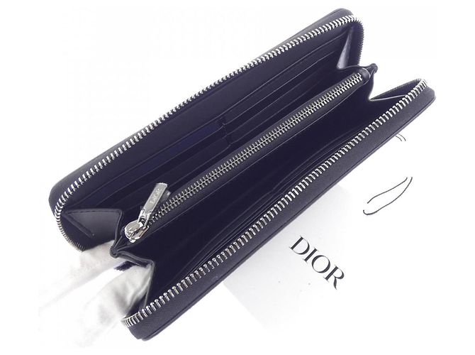 Christian Dior CD Icon Long Zip Wallet Black - view 5