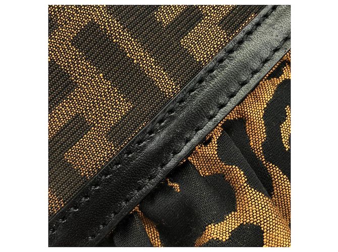 Borsa a spalla Fendi 8BR445 FY4 Marrone Nero - vista 5