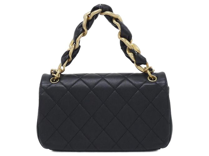 Borsa Chanel AS2388 in pelle d'agnello nera Nero - vista 2