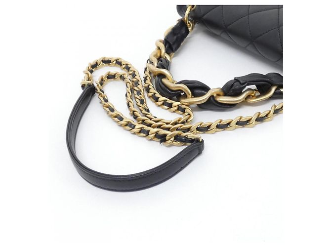 Borsa Chanel AS2388 in pelle d'agnello nera Nero - vista 6