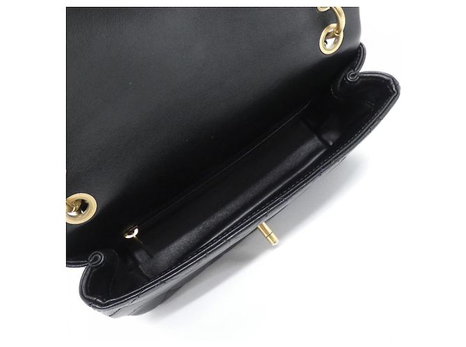 Borsa Chanel AS2388 in pelle d'agnello nera Nero - vista 7