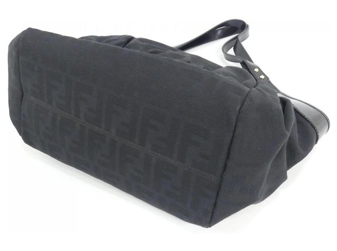 Borsa a mano Fendi 8BR634 ACN in tela nera Nero - vista 3