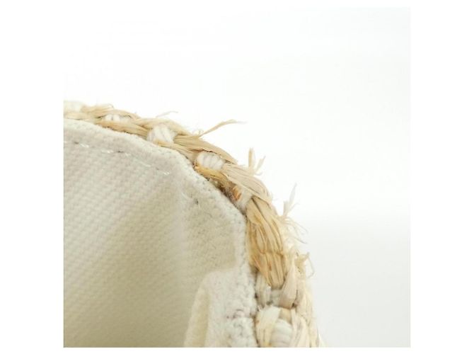 Borsa Chanel beige in paglia - vista 6