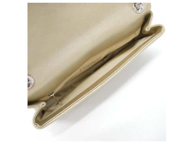 Borsa a tracolla Chanel 93849 in pelle dorata D'oro - vista 7
