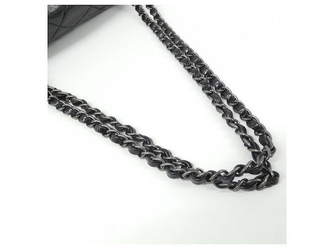 Borsa a tracolla in pelle Chanel 90615 Nero - vista 5