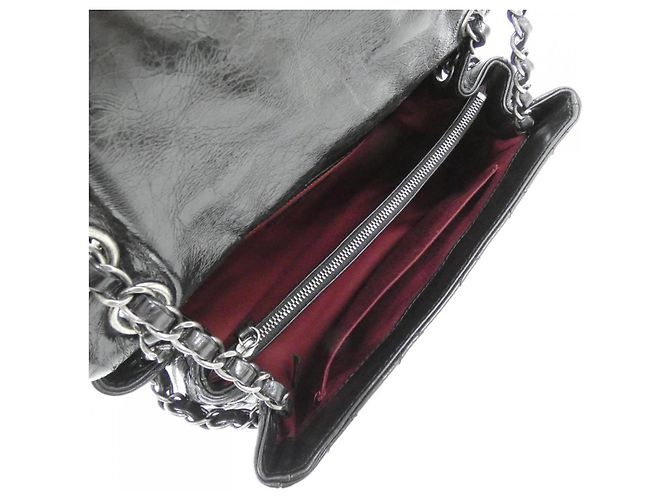 Borsa a tracolla in pelle Chanel 90615 Nero - vista 6