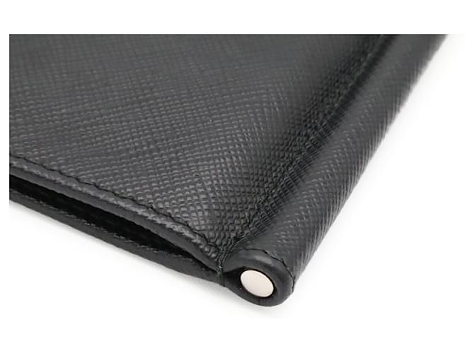 Cartera bi-fold Prada Triangle Negro - vista 4