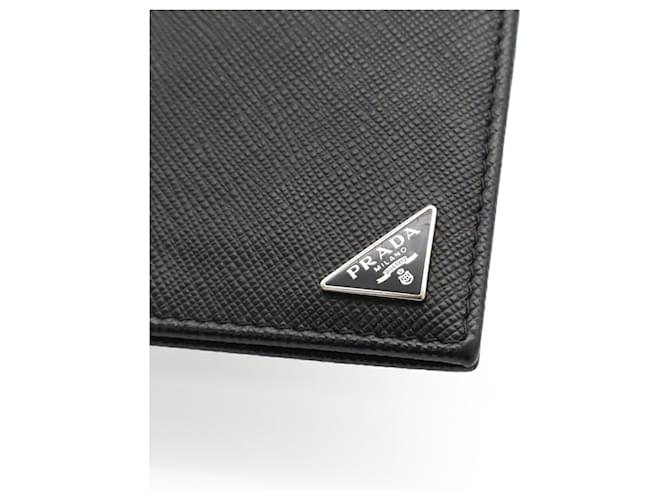 Cartera bi-fold Prada Triangle Negro - vista 5