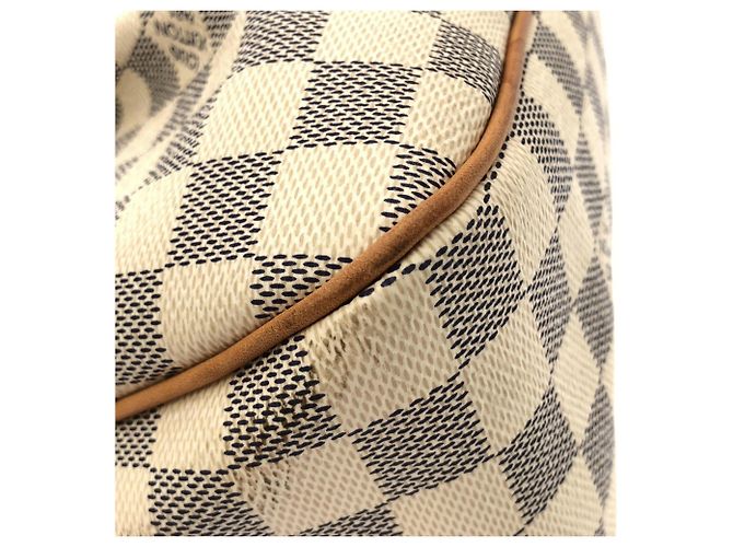 Borsa a tracolla Louis Vuitton Damier Azur Siracusa PM N41113 Blu - vista 2