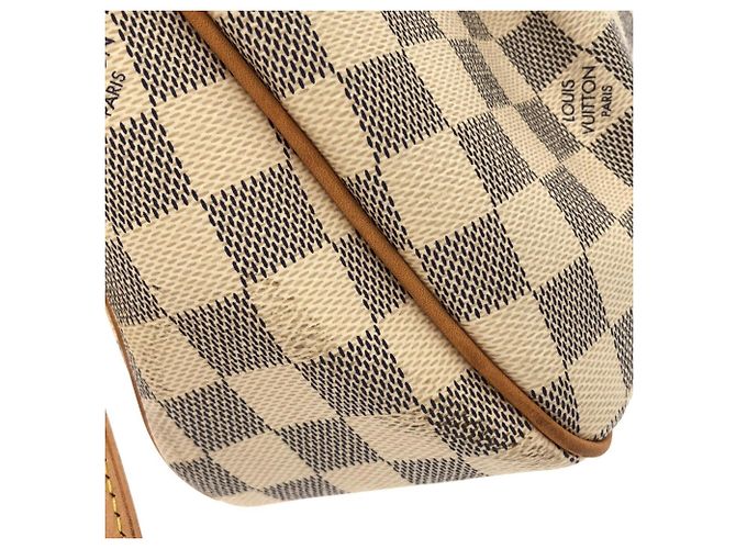 Borsa a tracolla Louis Vuitton Damier Azur Siracusa PM N41113 Blu - vista 5