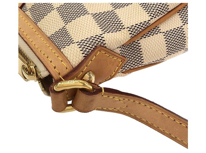 Borsa a tracolla Louis Vuitton Damier Azur Siracusa PM N41113 Blu - vista 8