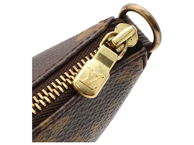 Louis Vuitton Monogram Pochette Accessoires Handbag Pouch Marrone Monogramma - vista 6