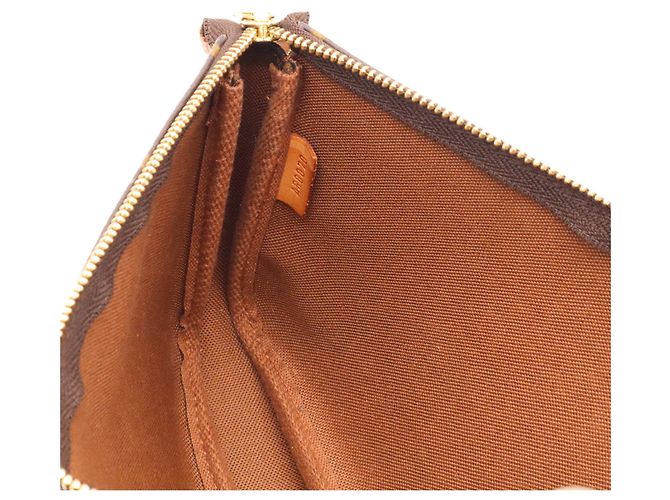 Louis Vuitton Monogram Pochette Accessoires Handbag Pouch Marrone Monogramma - vista 8