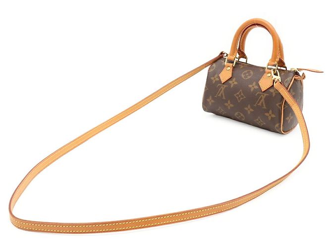 Borsa a mano Louis Vuitton Monogram Mini Speedy Marrone Monogramma - vista 3