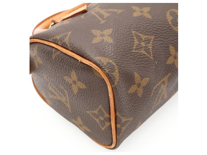 Borsa a mano Louis Vuitton Monogram Mini Speedy Marrone Monogramma - vista 4