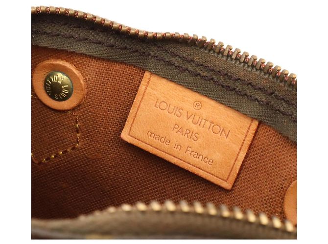 Borsa a mano Louis Vuitton Monogram Mini Speedy Marrone - vista 10