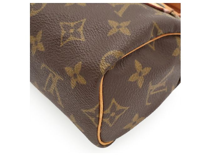 Borsa a mano Louis Vuitton Monogram Mini Speedy Marrone - vista 4
