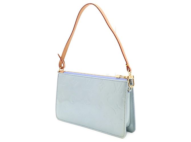 Borsetta Louis Vuitton Monogram Vernis Lexington Blu - vista 3