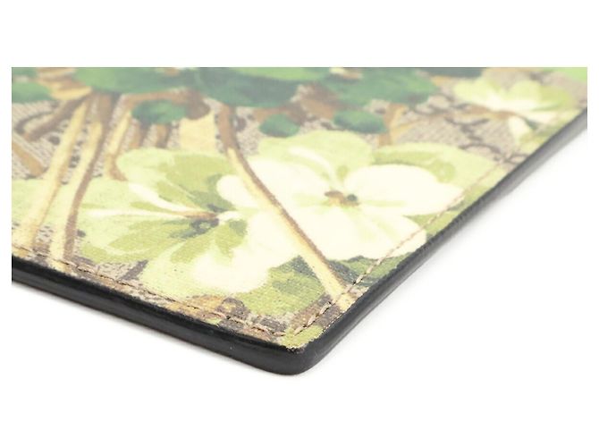 Borsa a pochette Gucci GG Blooms Supreme Multicolore Beige Verde Cachi - vista 4