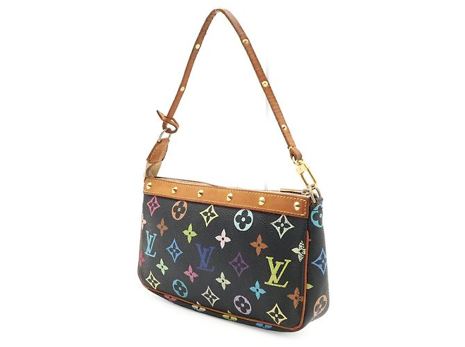 Louis Vuitton Monogram Multicolor Pochette Accessoires Nero Multicolore Monogramma - vista 3