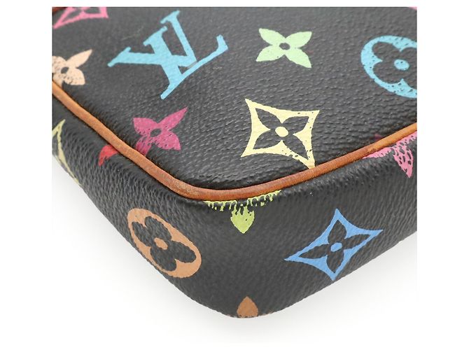 Louis Vuitton Monogram Multicolor Pochette Accessoires Nero Multicolore Monogramma - vista 4