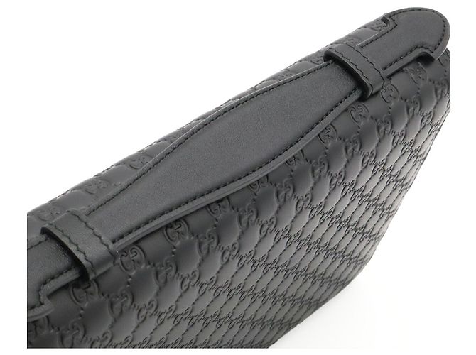Monedero GUCCI Microguccissima de piel negra Negro - vista 6