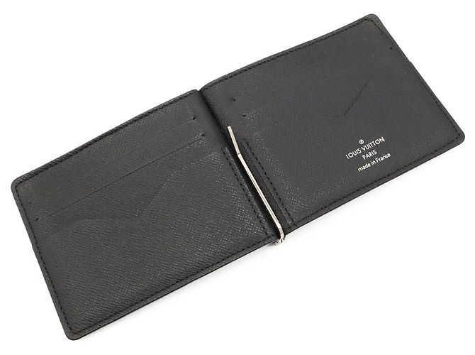 Louis Vuitton Taiga Bi-fold Wallet Black - view 7