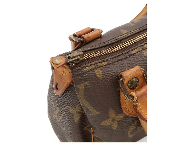 Borsa a mano Louis Vuitton Monogram Mini Speedy Marrone - vista 7