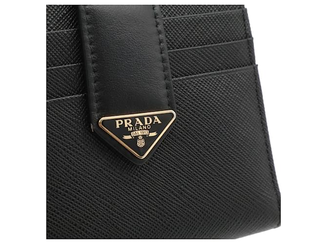 Cartera compacta Prada Triangle Negro - vista 5