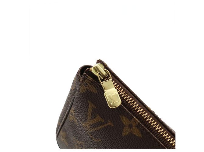 Louis Vuitton Monogram Pochette Accessoires Handbag Pouch Marrone - vista 6