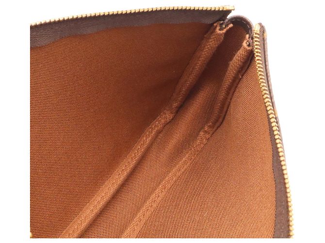 Louis Vuitton Monogram Pochette Accessoires Handbag Pouch Marrone - vista 8