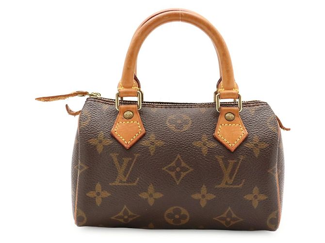 Borsa a mano Louis Vuitton Monogram Mini Speedy Marrone - vista 2
