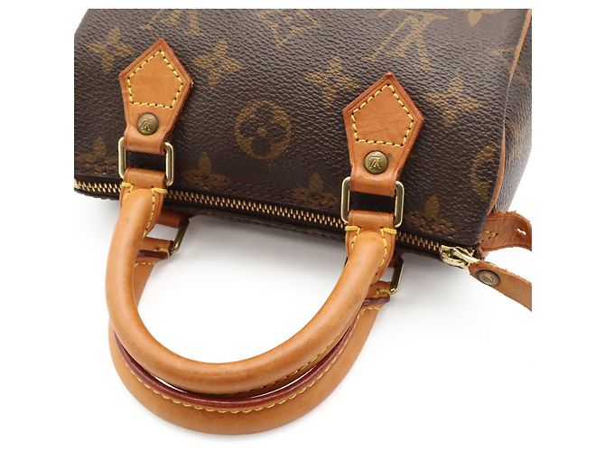 Borsa a mano Louis Vuitton Monogram Mini Speedy Marrone - vista 5