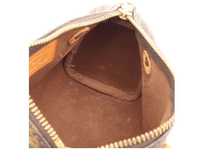 Borsa a mano Louis Vuitton Monogram Mini Speedy Marrone - vista 8