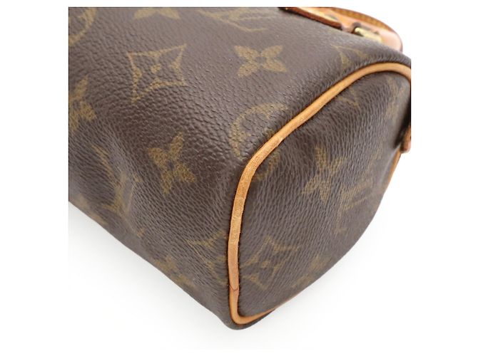Borsa a mano Louis Vuitton Monogram Mini Speedy Marrone - vista 4