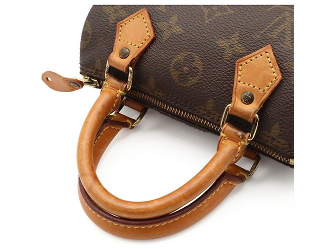 Borsa a mano Louis Vuitton Monogram Mini Speedy Marrone - vista 5