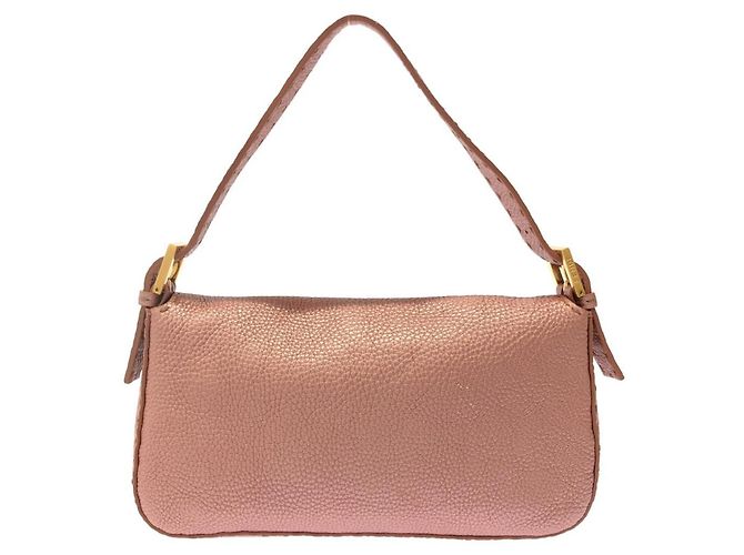Borsa a spalla Fendi SELLERIA Baguette Rosa - vista 2