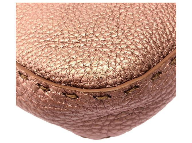 Borsa a spalla Fendi SELLERIA Baguette Rosa - vista 3