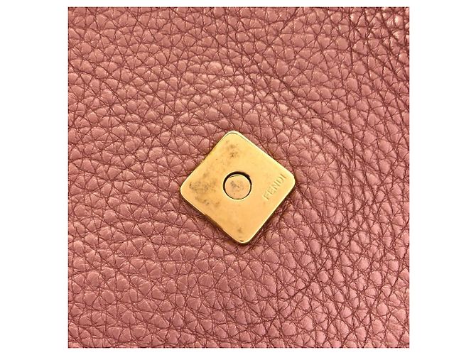 Borsa a spalla Fendi SELLERIA Baguette Rosa - vista 9