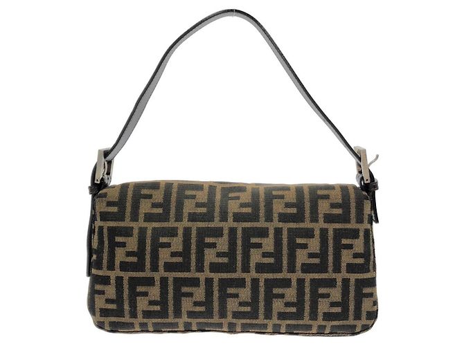 Borsa a spalla Fendi Baguette 26424 Marrone - vista 2