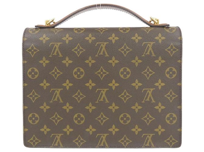 Borsa Louis Vuitton Monogram Monceau Marrone - vista 2